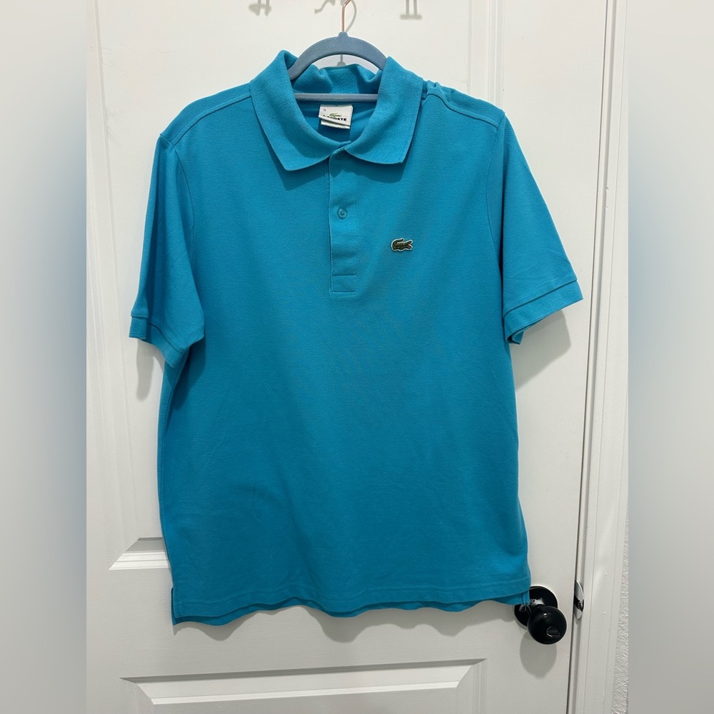 Lacoste Men's Polo Shirt - Teal Blue